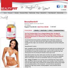 Beatyfit website that sells Beautyslender