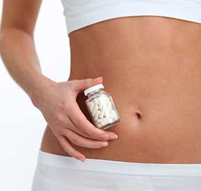 woman with new diet pills