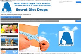 official website of Secret Diet Drops