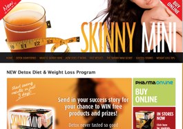 Skinny Mini website for Australia